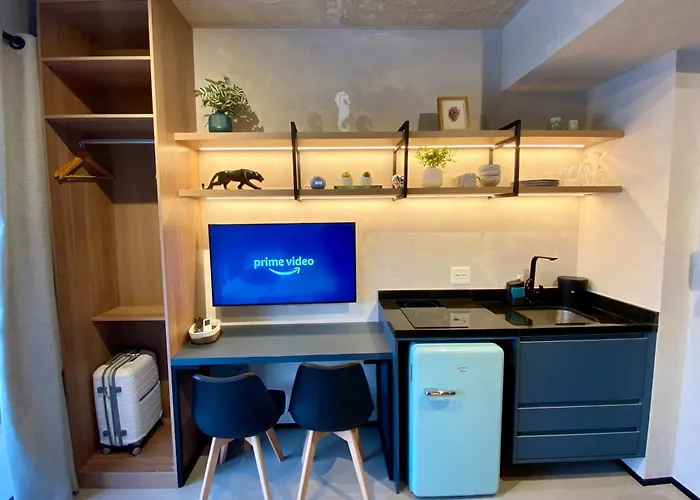 Studio 509 - Lindo Studio Ao Lado Do Metro E Shopping Com Alexa